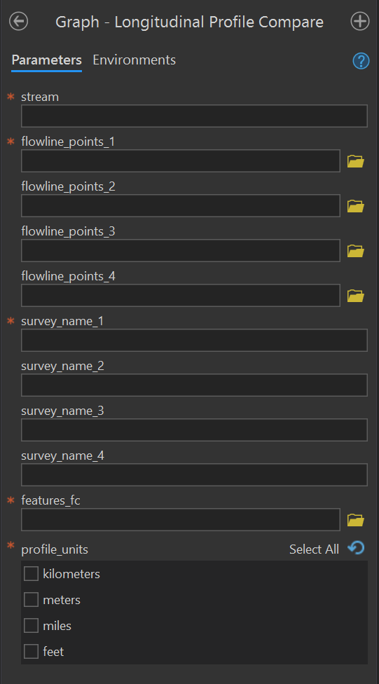 Graph - Longitudinal Profile Compare Tool.