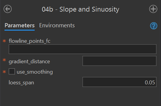 04b - Slope and Sinuosity Tool.