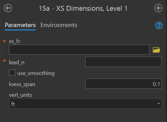 15a - XS Dimensions, Level 1 Tool.