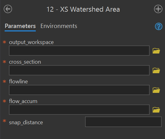 12 - XS Watershed Area Tool.